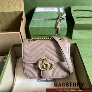 구찌 GUCCI GG 마몬트 마틀라세 미니백 토트백 숄더백 739682