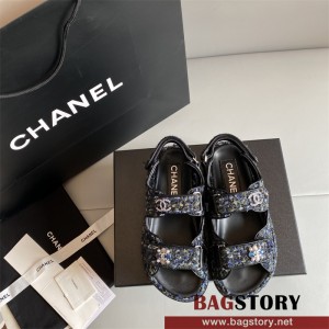 샤넬 CHANEL 힐 샌들 슬리퍼