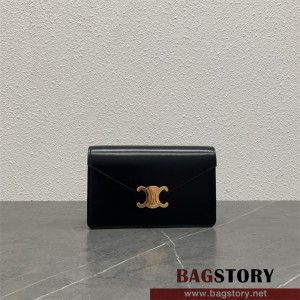 셀린느 CELINE 트리옹프 캔버스 체인 지갑 크로스백  100788