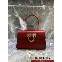페라가모 Ferragamo 아이코닉 탑 핸들백 212958