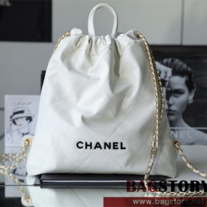 샤넬 CHANEL 22BAG 퀼팅 카프스킨 22백팩 AS3313