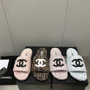 샤넬 CHANEL 힐 샌들 슬리퍼