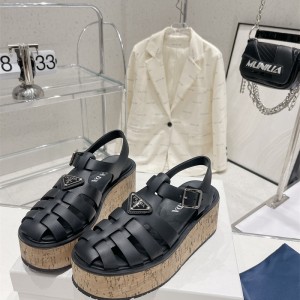 프라다 PRADA 힐 샌들 슬리퍼 5cm