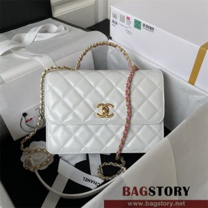 샤넬 CHANEL 핫 신상 23ss 23P 탑핸들 스몰 플랩 백 AS3908 22cm