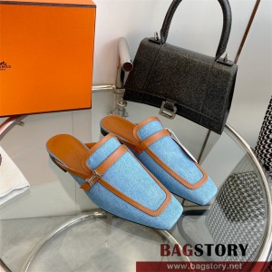 에르메스 HERMES 힐 샌들 슬리퍼