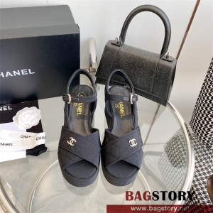 샤넬 CHANEL 힐 샌들 슬리퍼