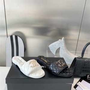 샤넬 CHANEL 힐 샌들 슬리퍼