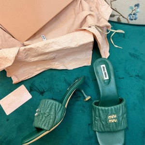 미우미우 MIUMIU 힐 샌들 슬리퍼 5cm