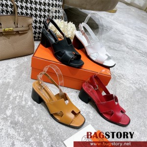 에르메스 HERMES  힐 샌들 슬리퍼