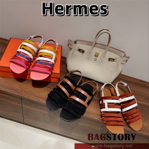 에르메스 HERMES  힐 샌들 슬리퍼