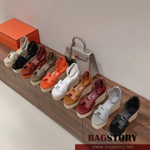 에르메스 HERMES  힐 샌들 슬리퍼 5cm