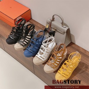 에르메스 HERMES  힐 샌들 슬리퍼 5cm 8.5cm