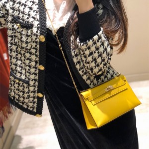 에르메스 HERMES MINI Kelly 미니켈리1 swift가죽 22cm