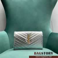 입생로랑 YSL 생로랑 모노그램 체인 숄더백 377828