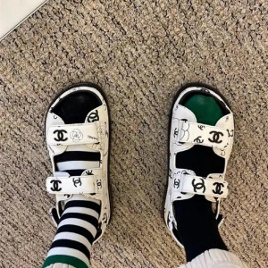 샤넬 CHANEL 힐 샌들 슬리퍼