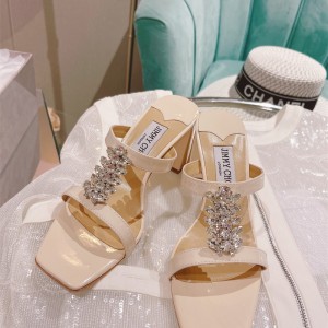 지미추 JimmyChoo 힐 샌들 슬리퍼 7.5CM