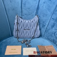 미우미우 MIUMIU 마틀라쎄 크리스탈 퀼팅 체인백 5BH189