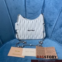 미우미우 MIUMIU 마틀라쎄 크리스탈 퀼팅 체인백 5BH189