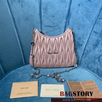 미우미우 MIUMIU 마틀라쎄 크리스탈 퀼팅 체인백 5BH189