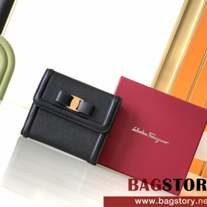 페라가모 Ferragamo  바라 리본 반지갑 22C911