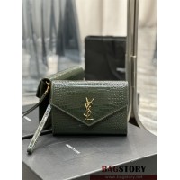 입생로랑 YSL 생로랑 엠보스드 모노그램 핸들 클러치 617662