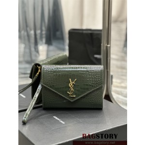 입생로랑 YSL 생로랑 엠보스드 모노그램 핸들 클러치 617662