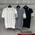 톰브라운 THOM BROWNE 니트 반팔티