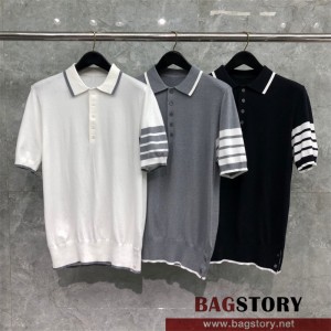 톰브라운 THOM BROWNE 니트 반팔티