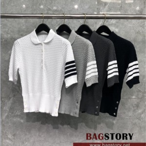 톰브라운 THOM BROWNE 니트 반팔티