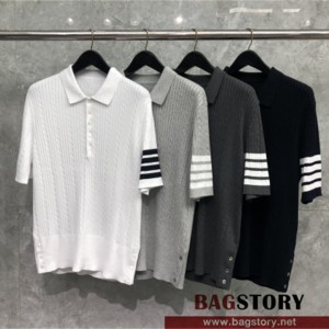톰브라운 THOM BROWNE 니트 반팔티