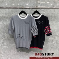 톰브라운 THOM BROWNE 니트 반팔티