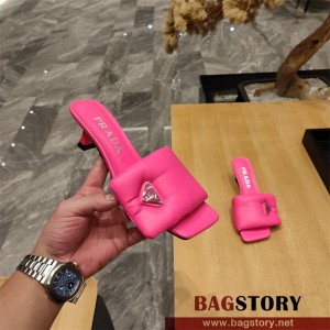 프라다 PRADA 힐 샌들 슬리퍼 6.5CM
