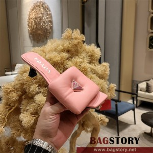 프라다 PRADA 힐 샌들 슬리퍼 6.5CM