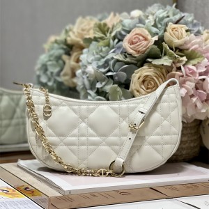 디올 DIOR 신상 CD 라운지 백 오블리크 자카드 블루 숄더백