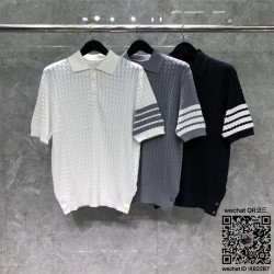 톰브라운 THOM BROWNE 니트 반팔티