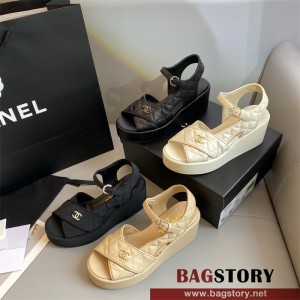 샤넬 CHANEL 힐 샌들 슬리퍼 7.5CM