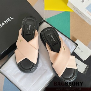 샤넬 CHANEL 여성 신발 힐 샌들 슬리퍼