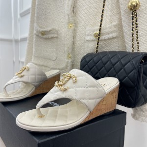 샤넬 CHANEL 힐 샌들 슬리퍼 7cm