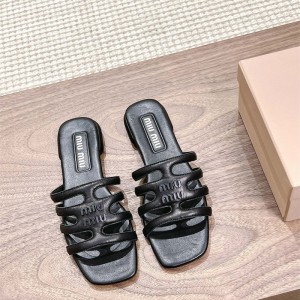 미우미우 MIUMIU 힐 샌들 슬리퍼