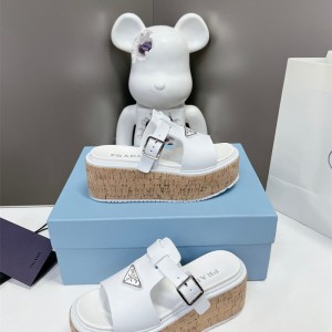 프라다 PRADA 힐 샌들 슬리퍼