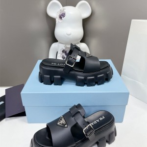 프라다 PRADA 힐 샌들 슬리퍼