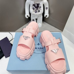 프라다 PRADA 힐 샌들 슬리퍼