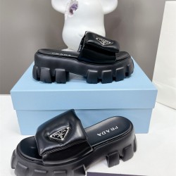 프라다 PRADA 힐 샌들 슬리퍼