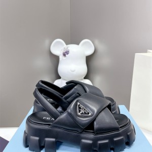 프라다 PRADA 힐 샌들 슬리퍼