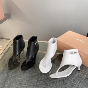 미우미우 MIUMIU 힐 샌들 슬리퍼