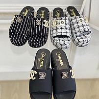 샤넬 CHANEL 힐 샌들 슬리퍼