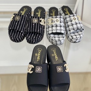 샤넬 CHANEL 힐 샌들 슬리퍼
