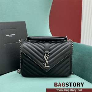 입생로랑 YSL 생로랑 컬리지 미듐 모노그램 사첼백 24CM 487213