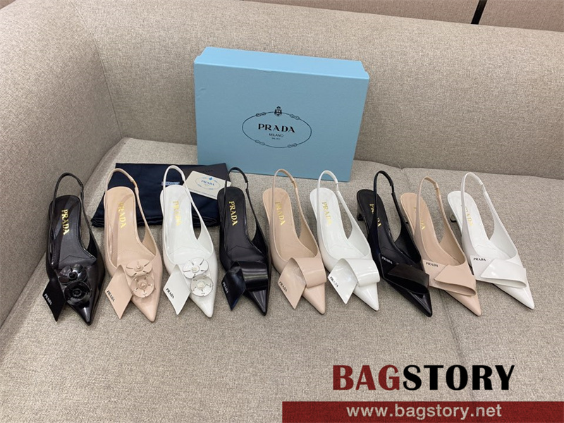 프라다 PRADA 힐 샌들 슬리퍼 3.5cm