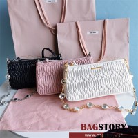 미우미우 MIUMIU 마테라쎄 나파 크리스탈 미니 숄더백  5BH215